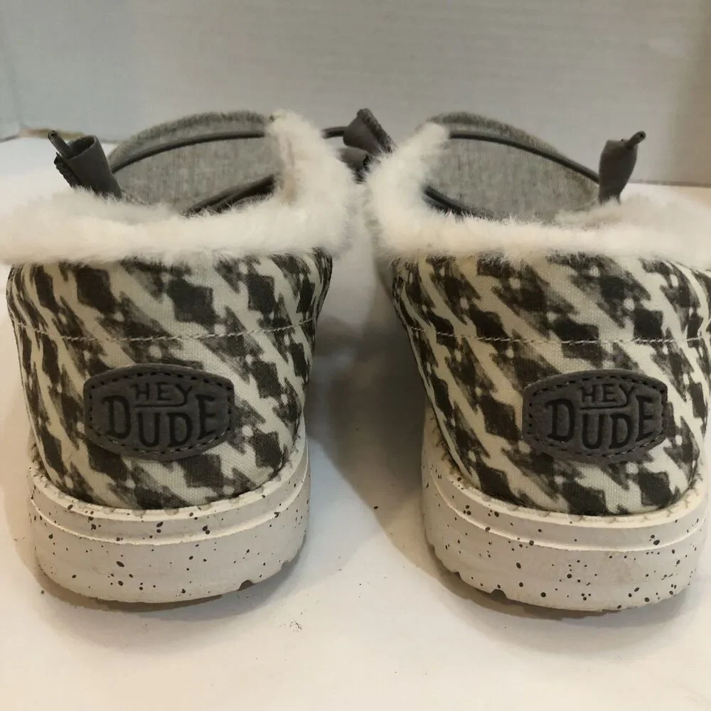 Hey Dude Wendy Funk Wool Shoes Slip On Loafers Womens Size 7 Gray Western